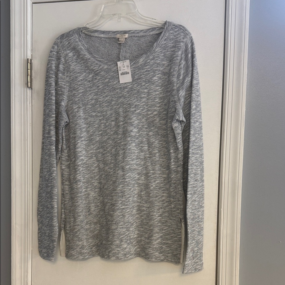 J. Crew Light Gray Long Sleeve Tee